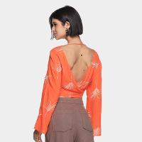 Blusa Oh, Boy! Folhagem Bordada Manga Longa Feminina - 2