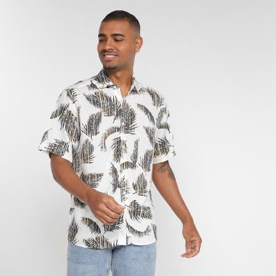 Camisa Manga Curta Milano Viscose Masculina