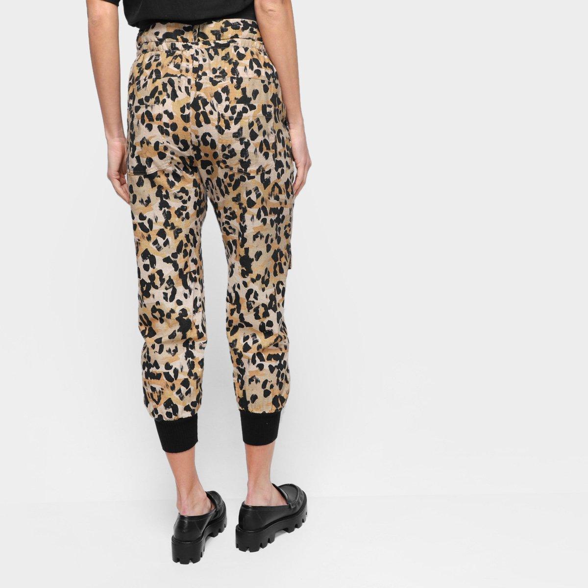 Calça Animale Sport Camuflado Tibetano Linho Feminina - 2