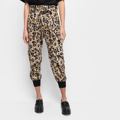 Calça Animale Sport Camuflado Tibetano Linho Feminina