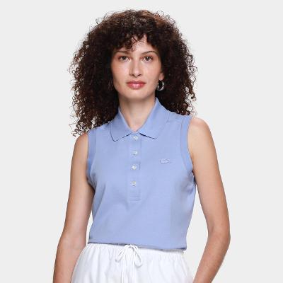 Camisa Polo Lacoste Regata Feminina