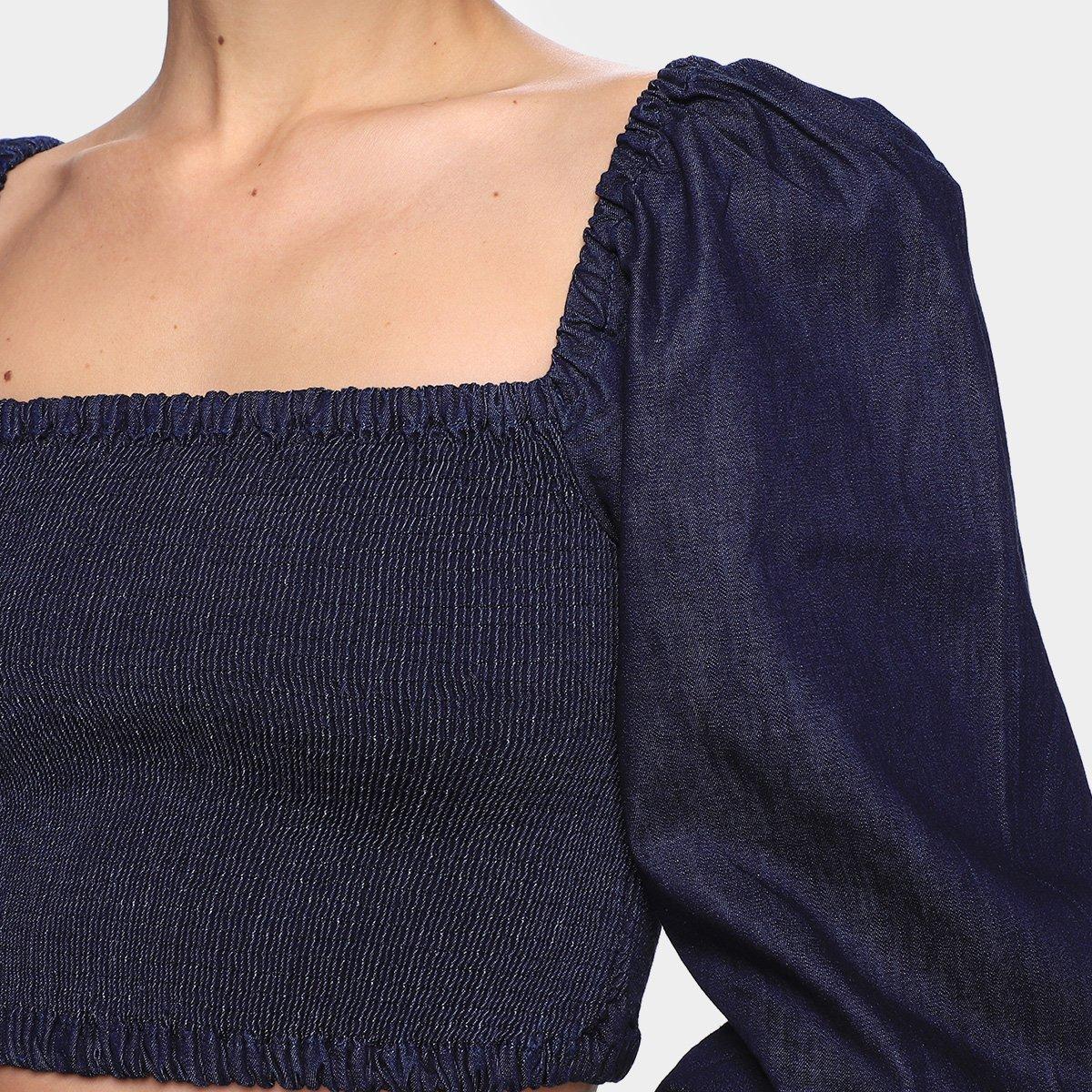 Blusa Oh, Boy! Lastex Feminina - 3