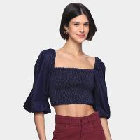 Blusa Oh, Boy! Lastex Feminina - 1