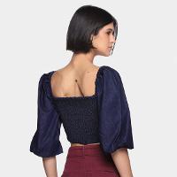 Blusa Oh, Boy! Lastex Feminina - 2