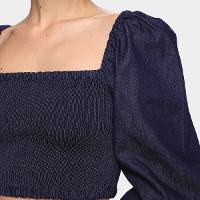 Blusa Oh, Boy! Lastex Feminina - 3