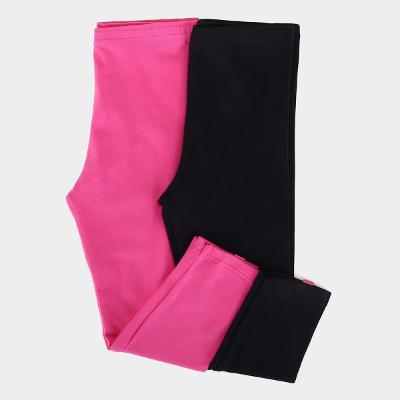 Kit Calça Legging Infantil Kely & Kety Básica Menina - 2 Peças