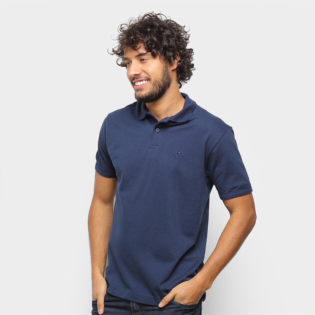 Kit 2 Camisas Polo Básicos Lisa Masculina - 3