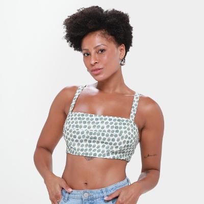 Top Animale Jeans Amarração Feminino