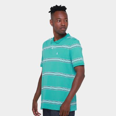 Camisa Polo Lucky Sailing Listrada Masculina