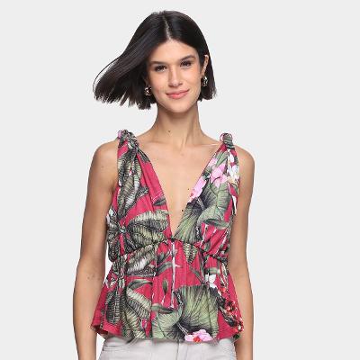 Blusa Lança Perfume Amarração Feminina