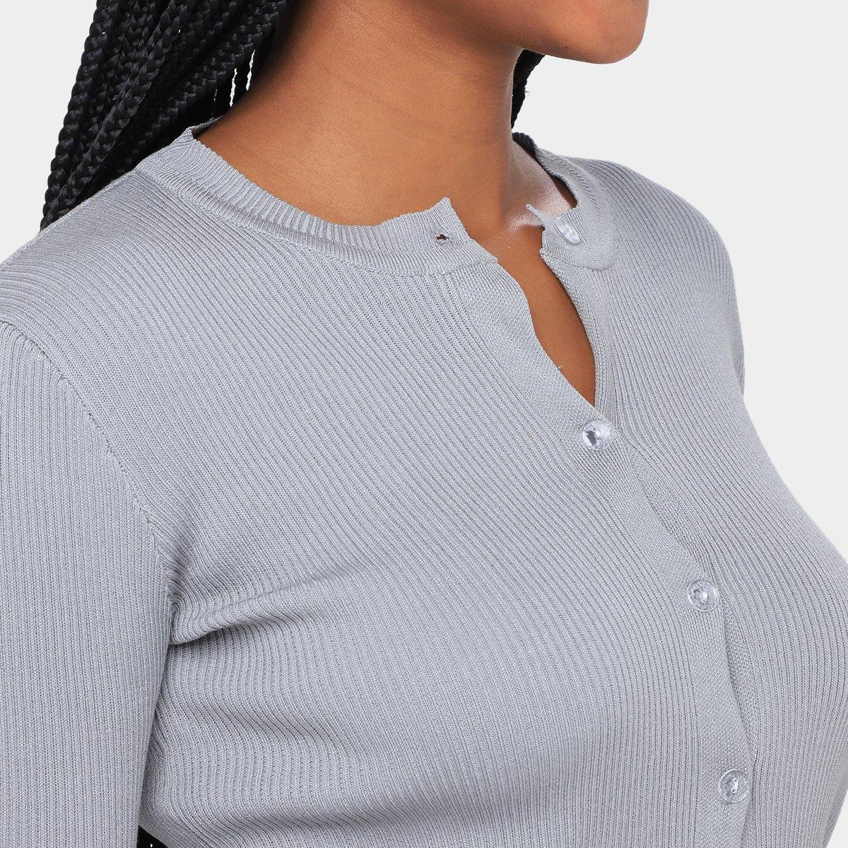 Cardigã Canelado The Style Box Feminino - 3