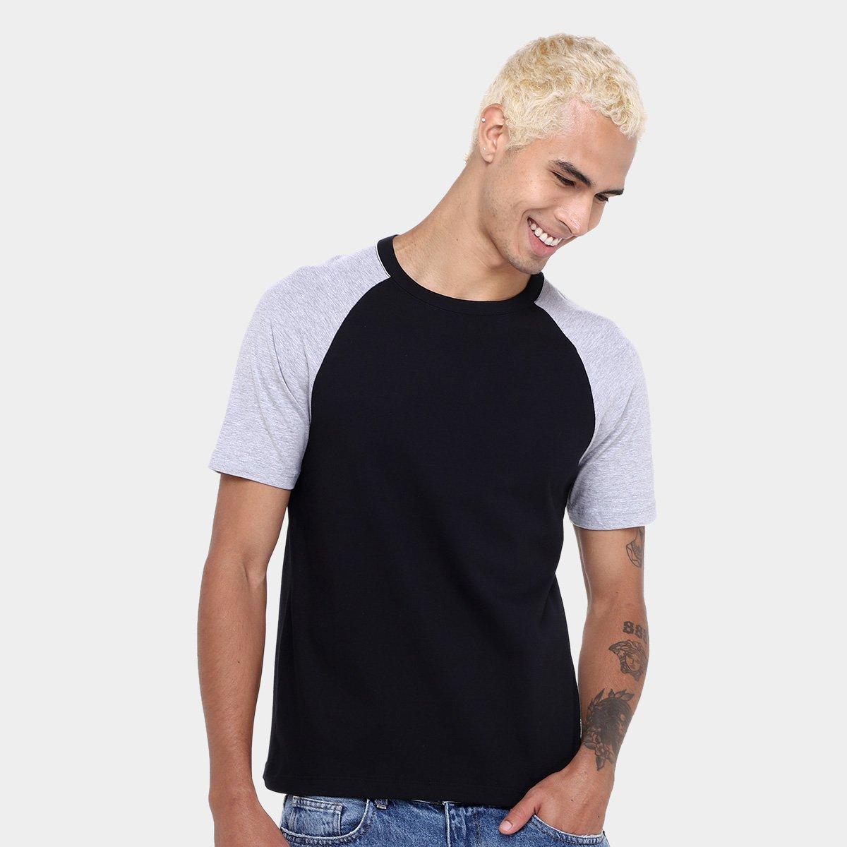 Kit Camiseta Básicos Raglan  2 Peças Masculina - 1