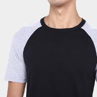 Kit Camiseta Básicos Raglan  2 Peças Masculina