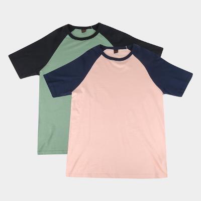 Kit Camiseta Básicos Raglan  2 Peças Masculina