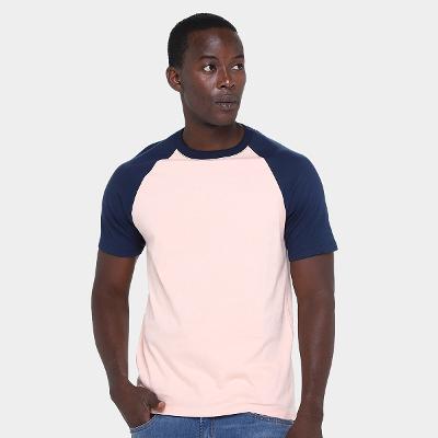 Kit Camiseta Básicos Raglan  2 Peças Masculina