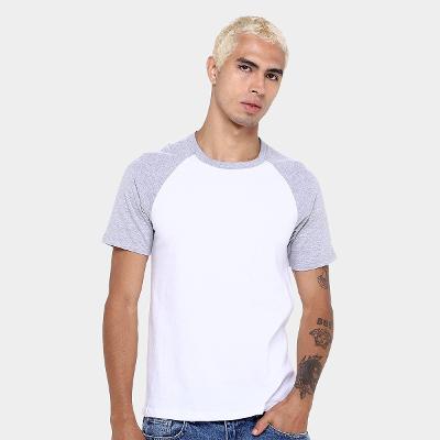 Kit Camiseta Básicos Raglan  2 Peças Masculina