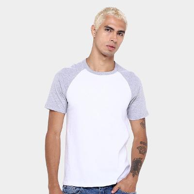 Kit Camiseta Básicos Raglan  2 Peças Masculina