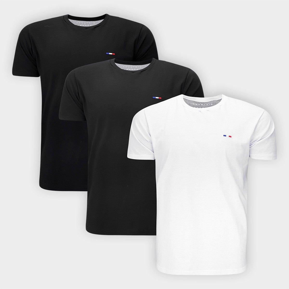 Kit Camiseta Industrie França Masculina 3 Peças - 1