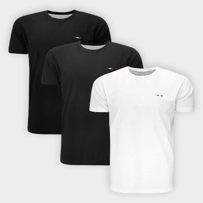 Kit Camiseta Industrie França Masculina 3 Peças