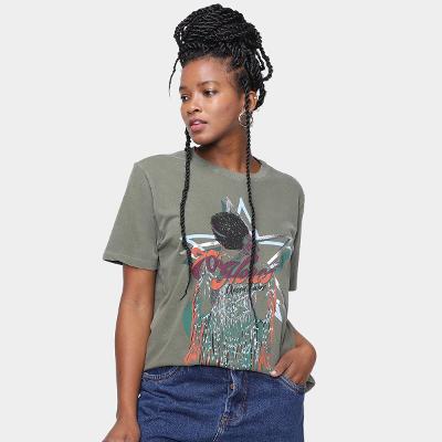 Camiseta Oh Boy Classic Manga Curta Feminina