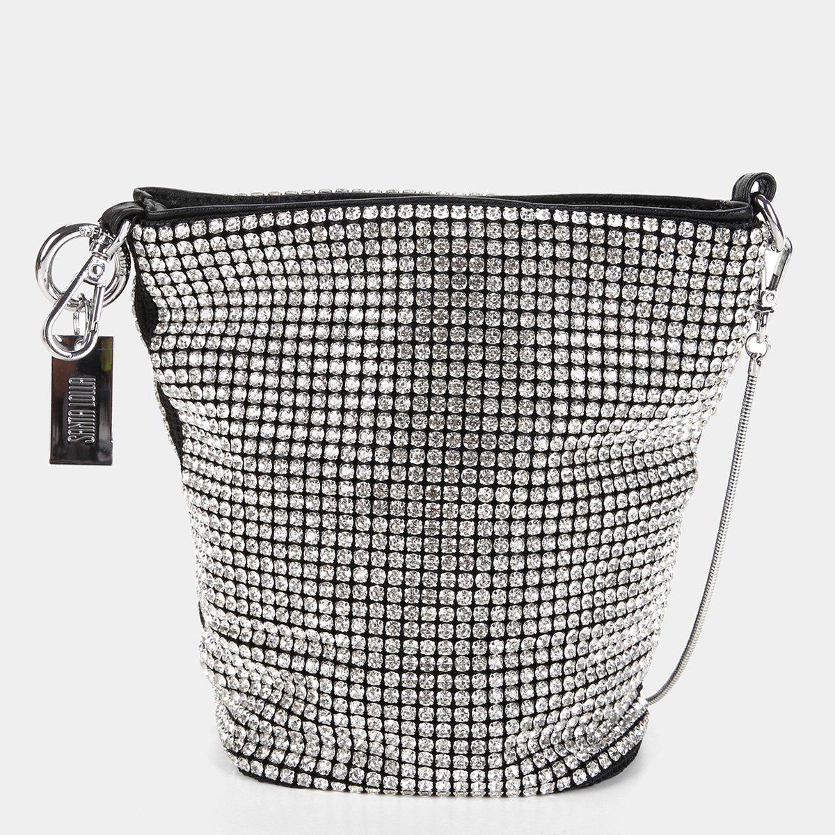 Bolsa Santa Lolla Strass Feminina - 1