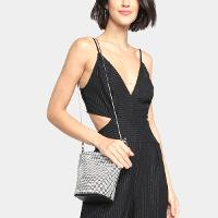 Bolsa Santa Lolla Strass Feminina - 2
