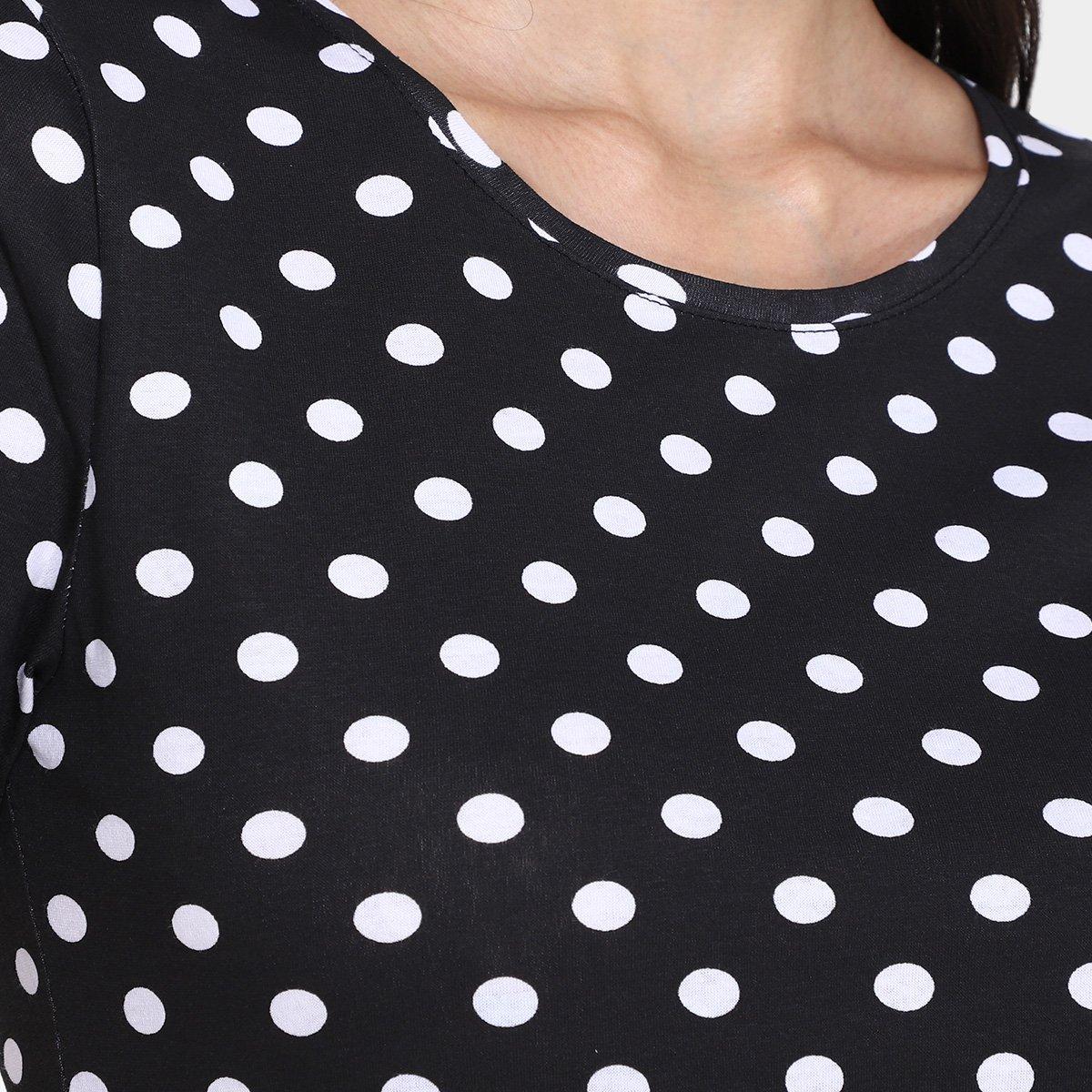 Kit Camiseta Básicos Poá c/ 2 Peças Feminina - 4