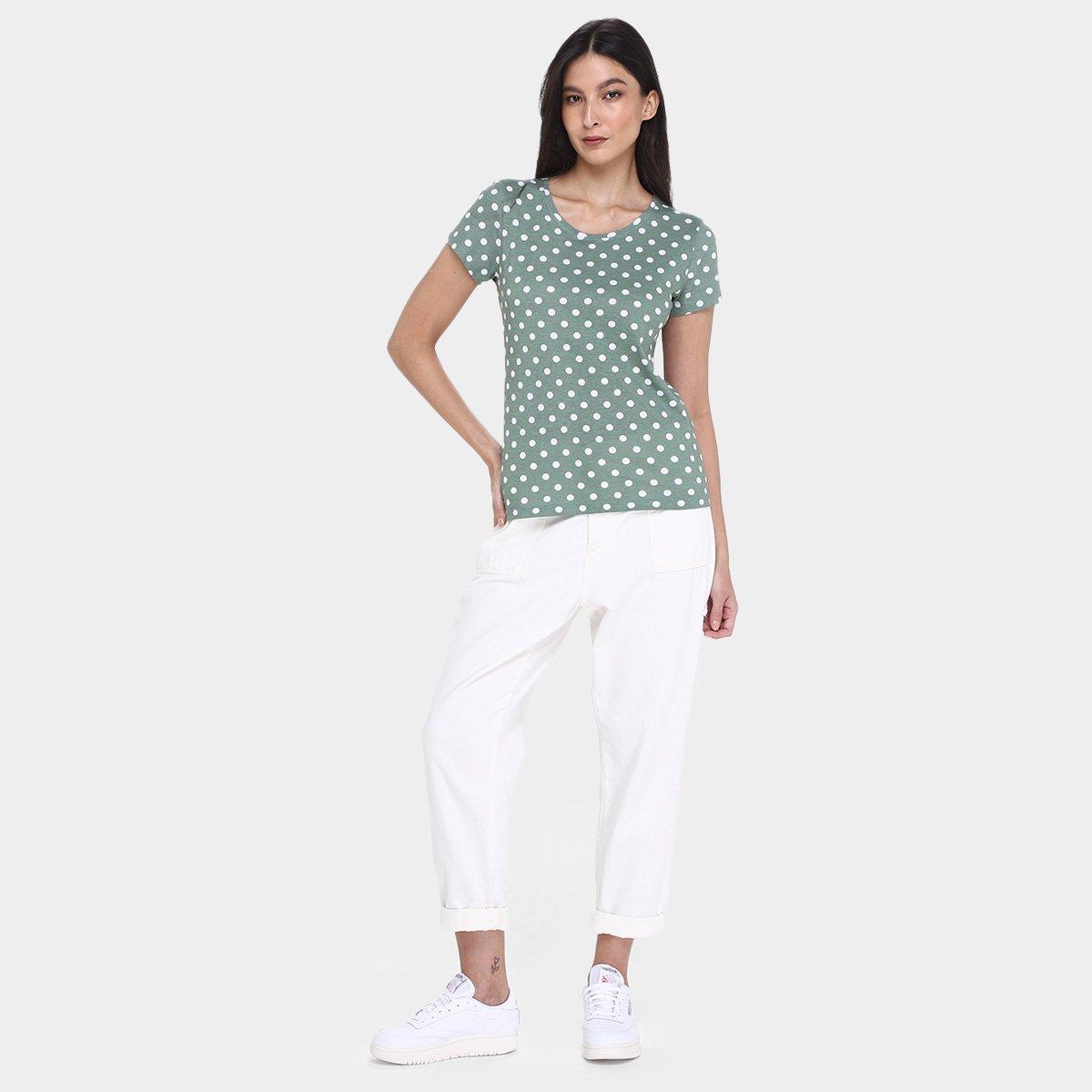 Kit Camiseta Básicos Poá c/ 2 Peças Feminina - 5