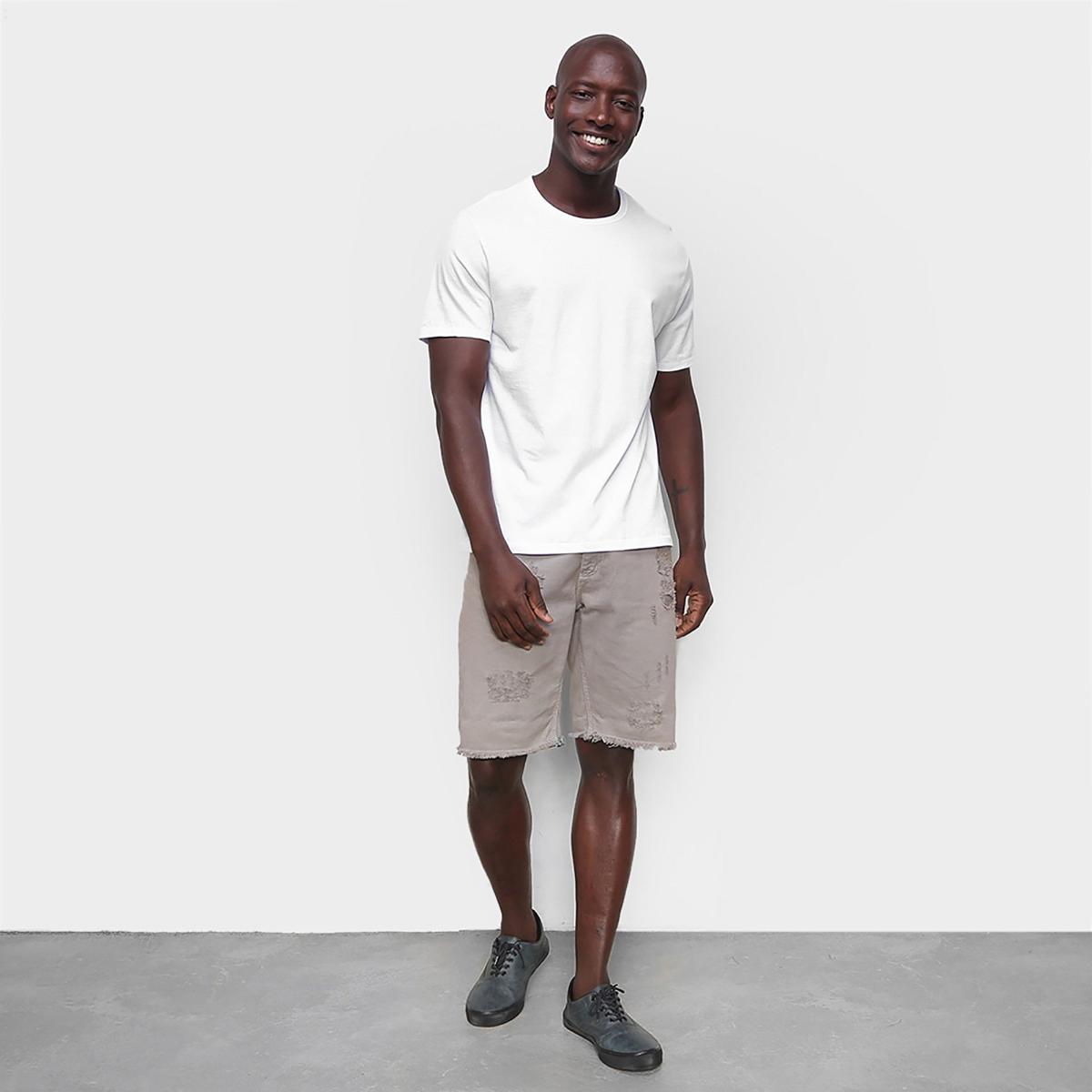 Kit Camisetas Hering Slim Básicas 2 Peças Masculino - 5