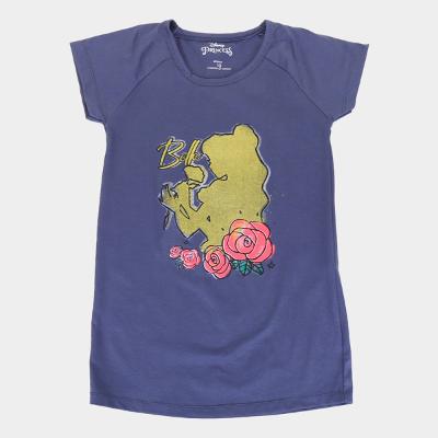 Vestido Infantil Disney Princesa Bella Flower