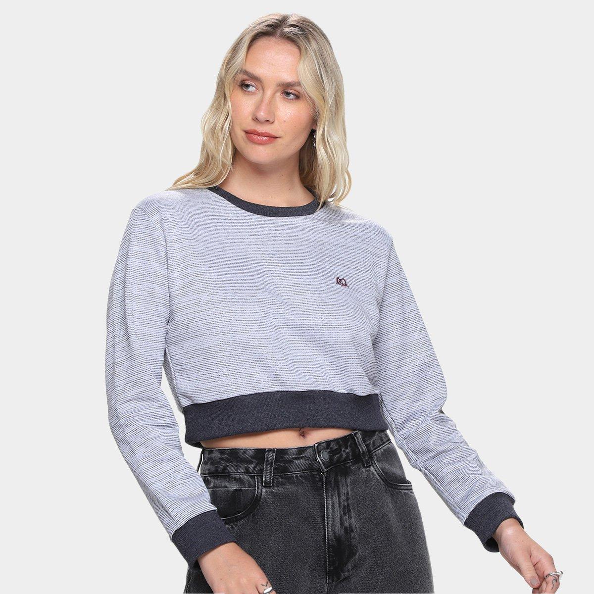 Moletom Coringa Cropped Feminino - 1