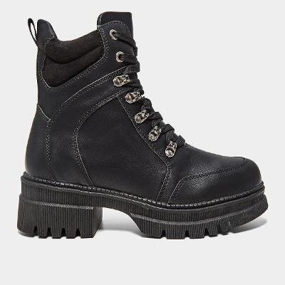 Bota Coturno Mooncity Cano Médio Feminina