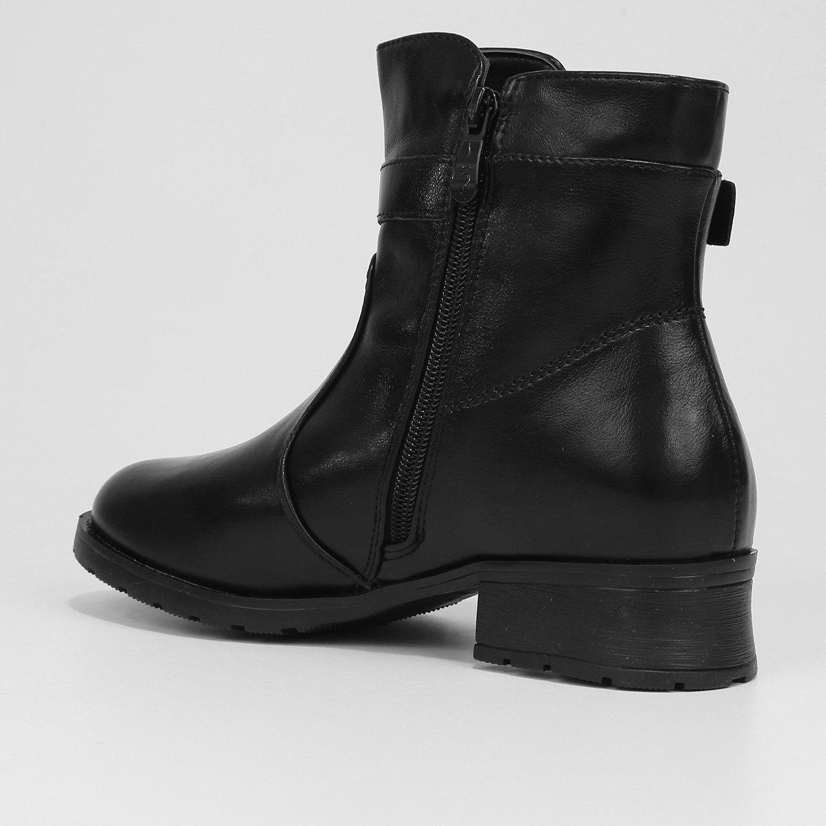 Bota Cano Curto Infantil Mooncity Fivela Menina - 4