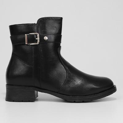 Bota Cano Curto Infantil Mooncity Fivela Menina