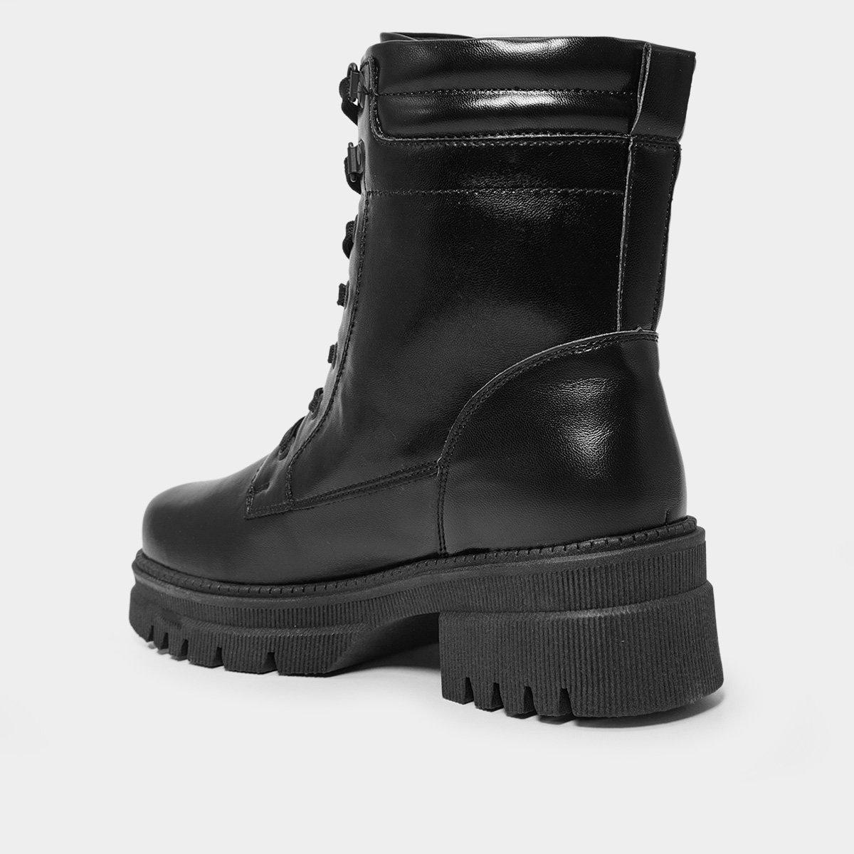 Bota Coturno Mooncity Cano Médio Feminina - 3