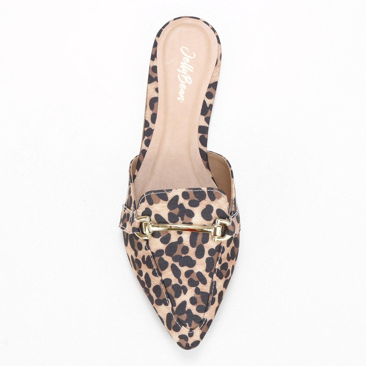 Mule Jelly Bean Animal Print Onça Feminino - 3