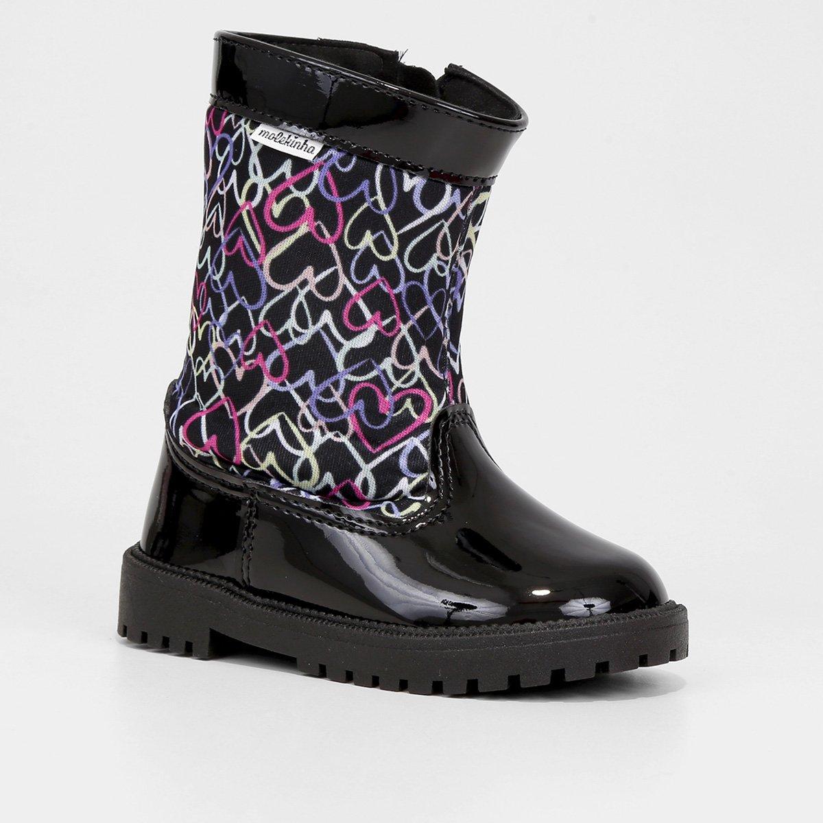 Bota Infantil Molekinha Montaria Corações Menina - 2