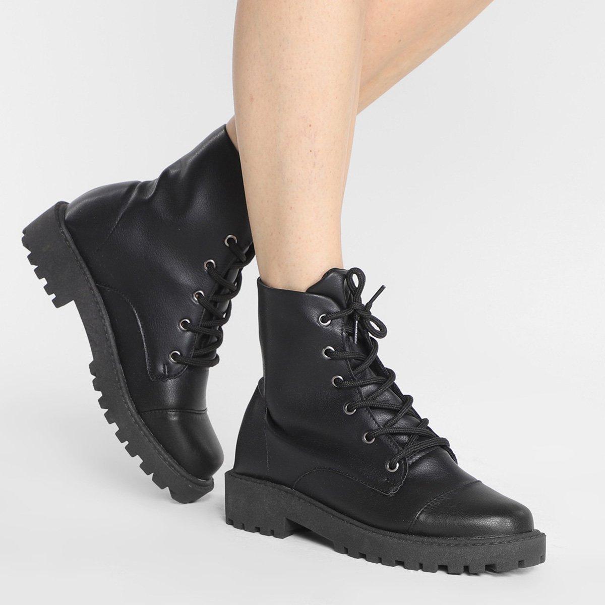 Bota Coturno Look Fashion Cano Médio Feminina - 2