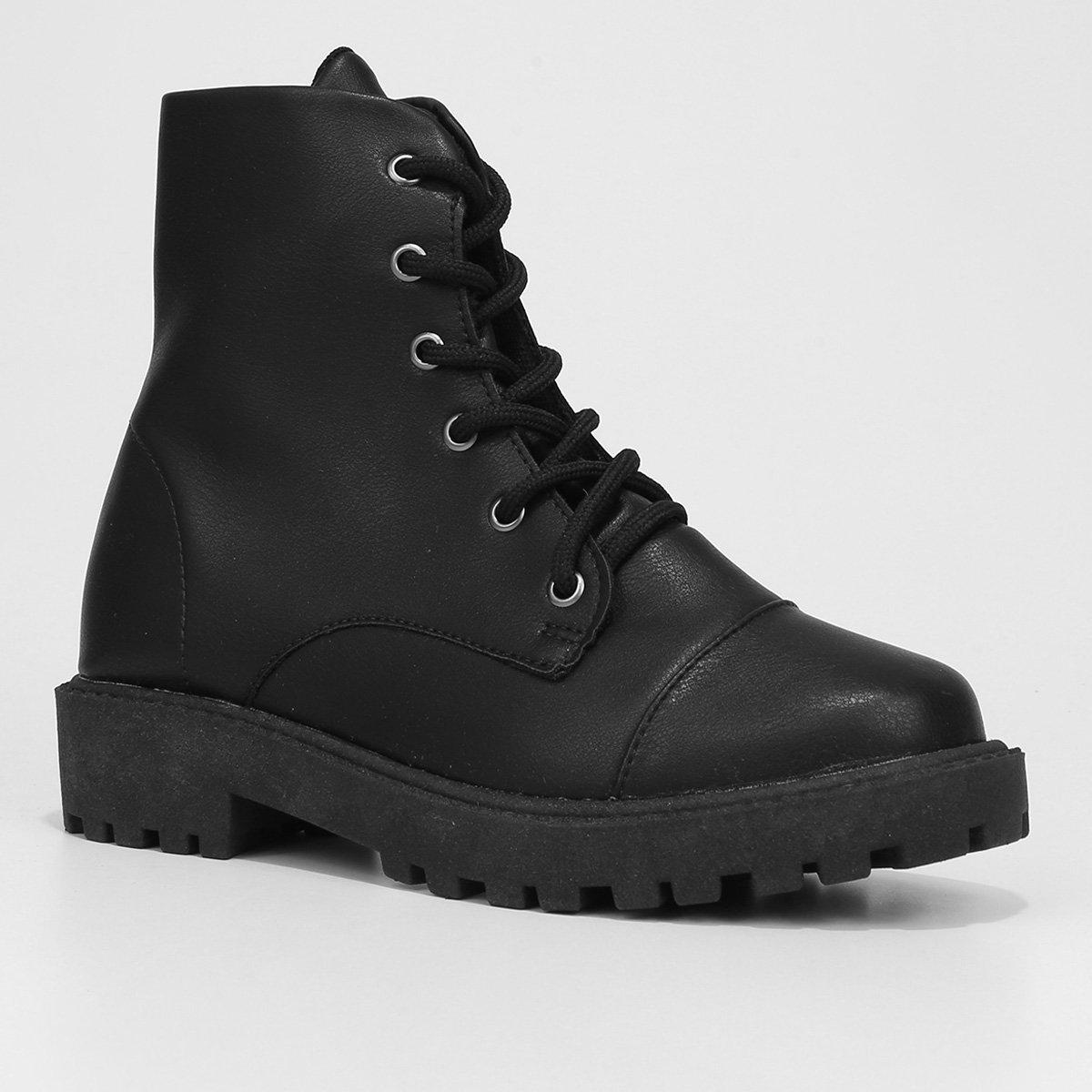 Bota Coturno Look Fashion Cano Médio Feminina - 3