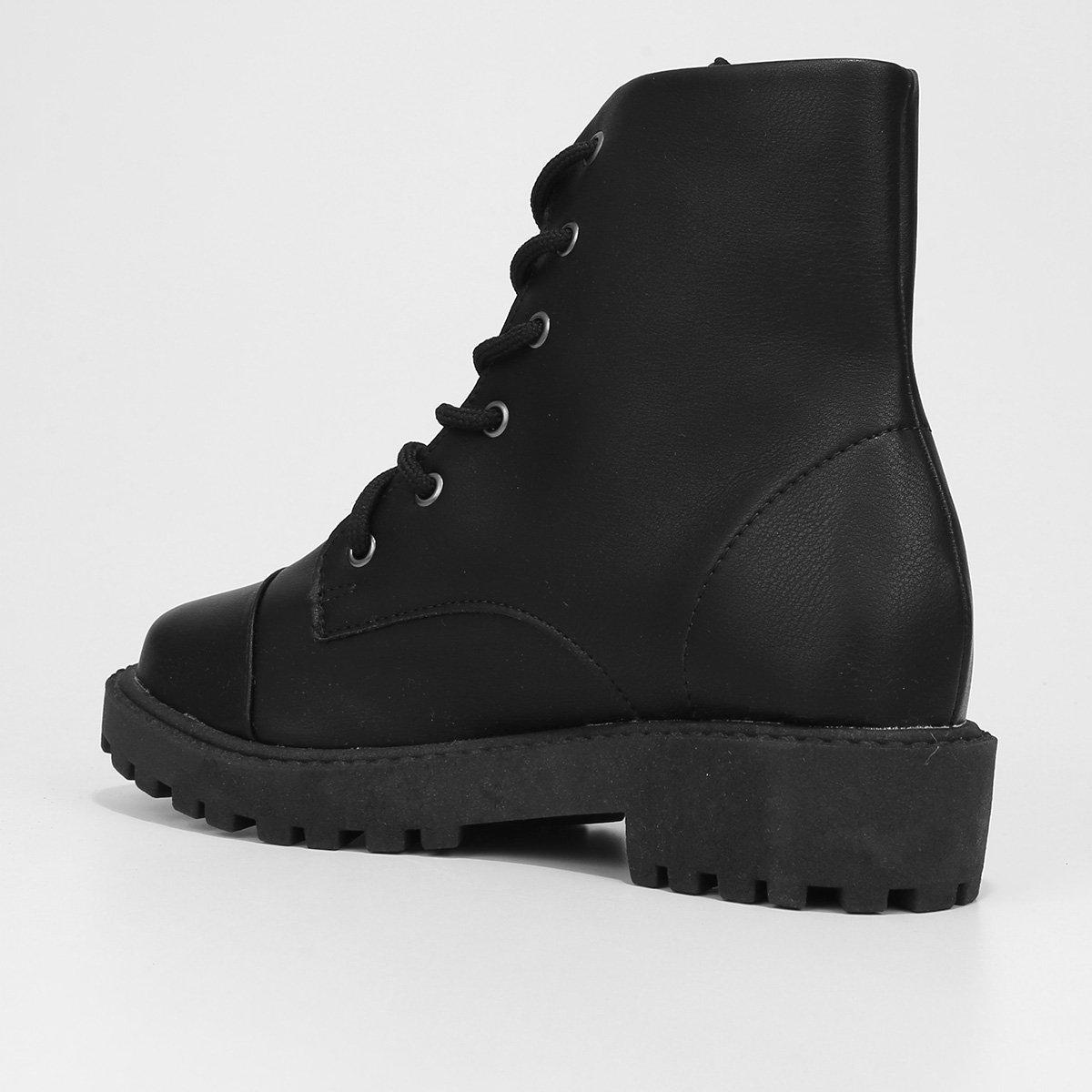 Bota Coturno Look Fashion Cano Médio Feminina - 5