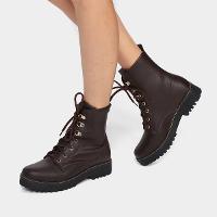 Bota Coturno Look Fashion Tratorada Feminina - 2