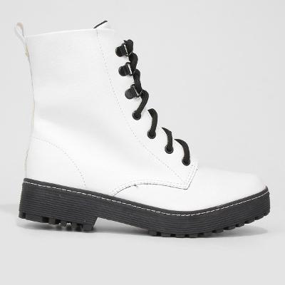 Bota Coturno Look Fashion Tratorada Feminina