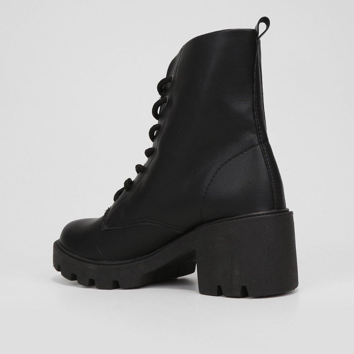 Bota Coturno Look Fashion Cano Médio Feminina - 5