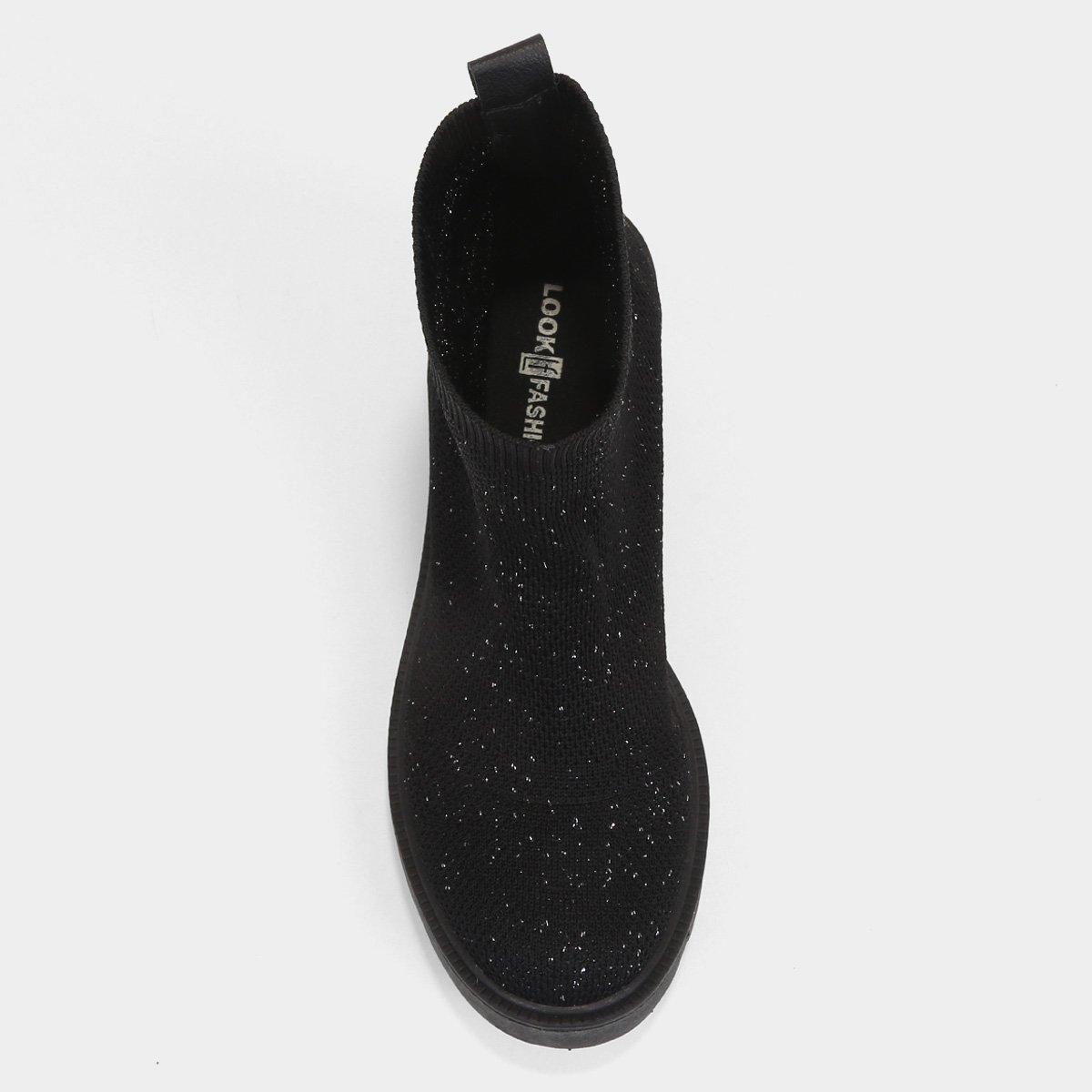 Bota Look Fashion Cano Médio Feminina - 4