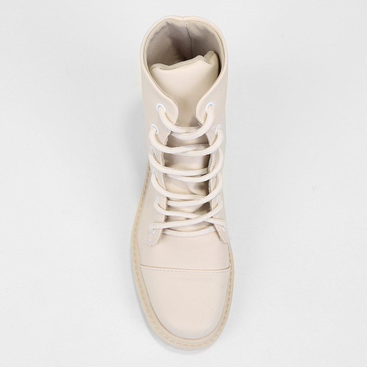 Bota Coturno Look Fashion Cano Médio Feminina - 4