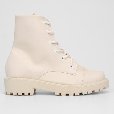 Bota Coturno Look Fashion Cano Médio Feminina