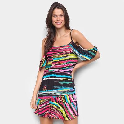 Vestido Água Viva Curto Ciganinha Tie Day