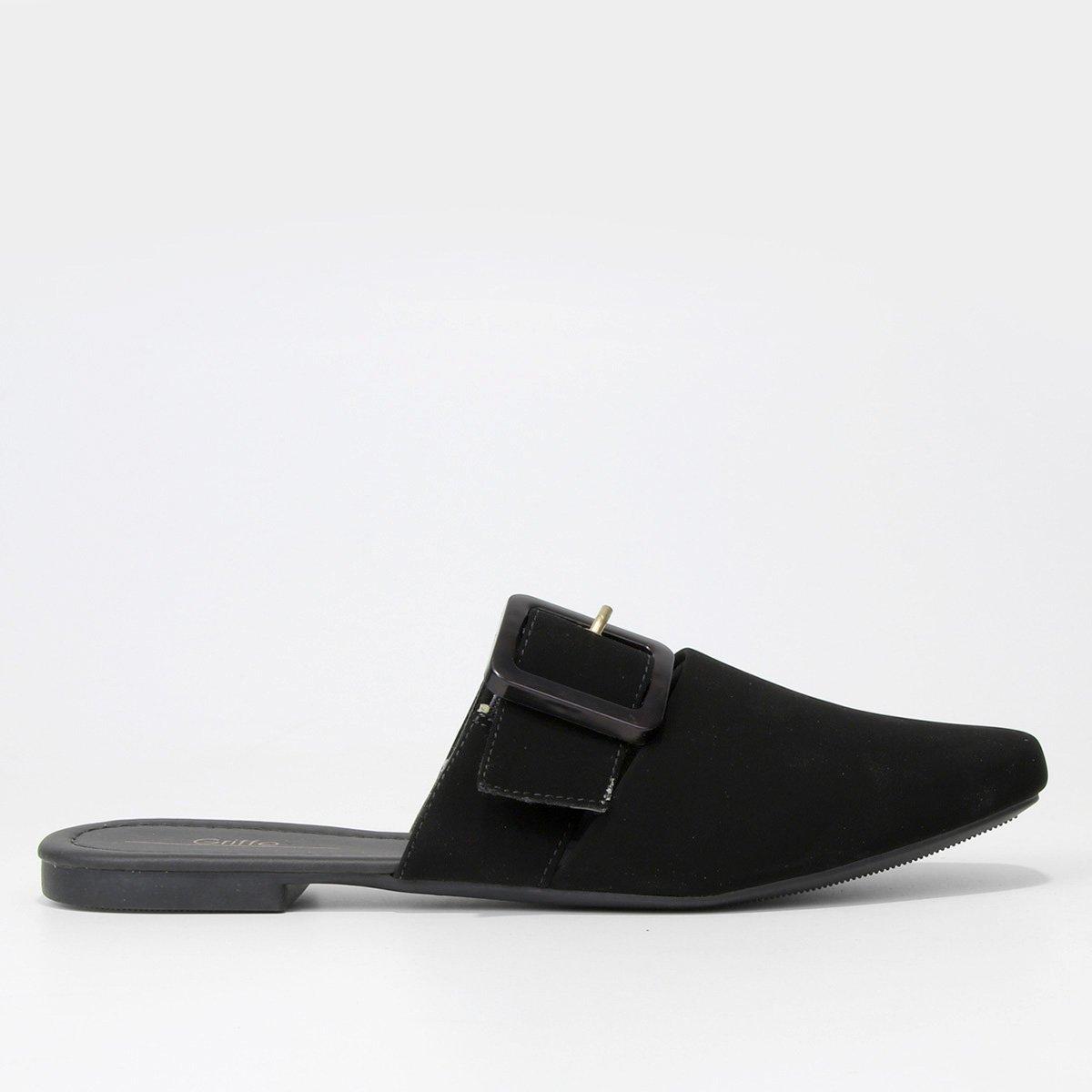 Mule Griffe Fivela Bico Fino - 1