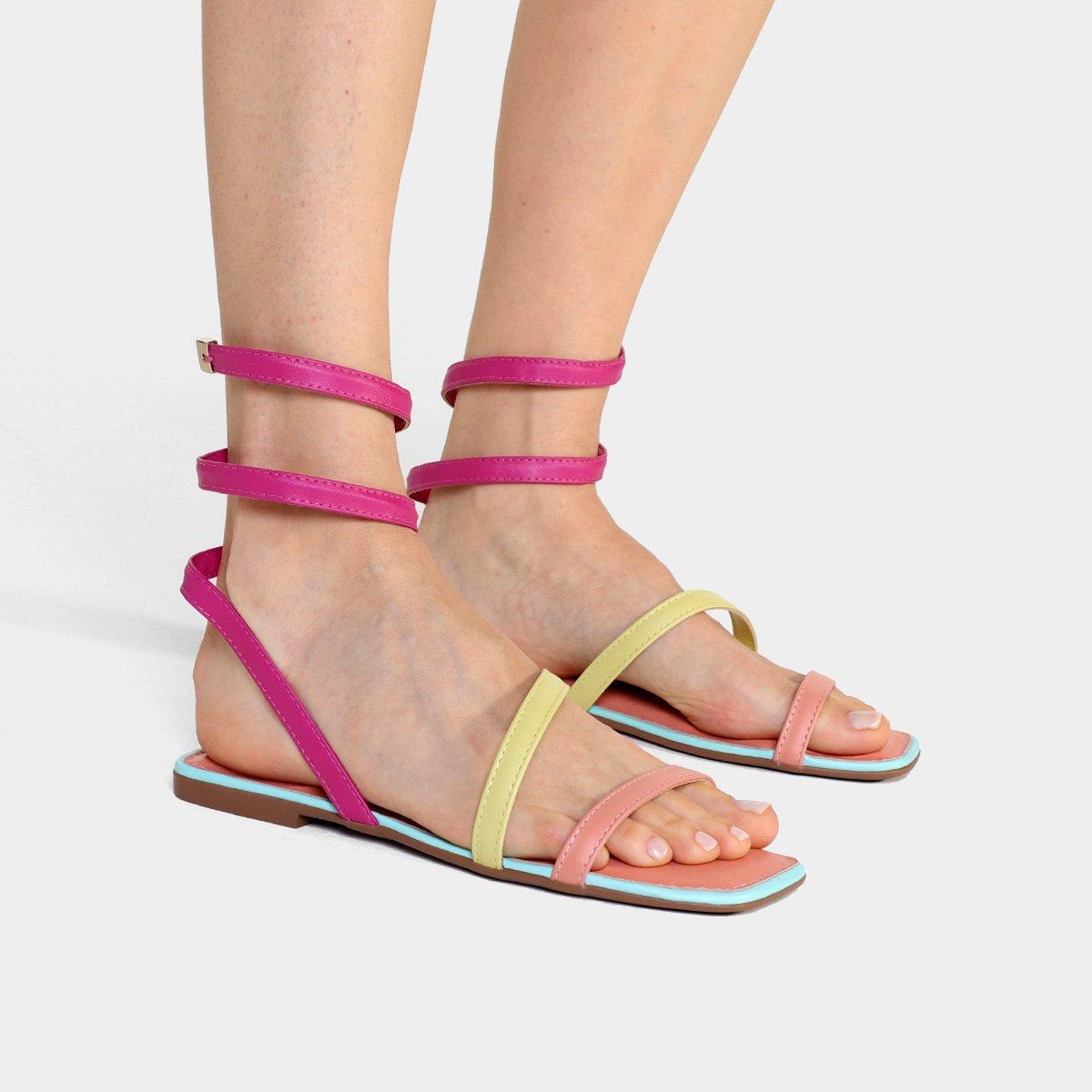 Rasteira Dakota Recorte Lateral Amarração - 2