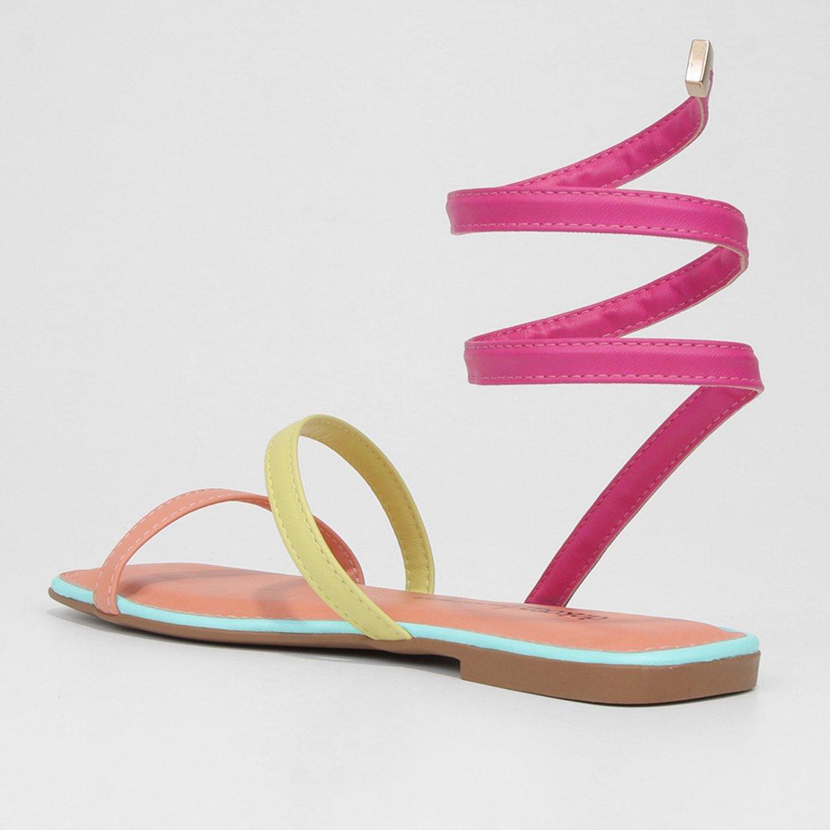 Rasteira Dakota Recorte Lateral Amarração - 5